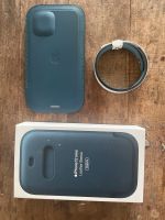 Apple-Leder Case iPhone 12 mini - Magsafe baltic blue Hessen - Darmstadt Vorschau