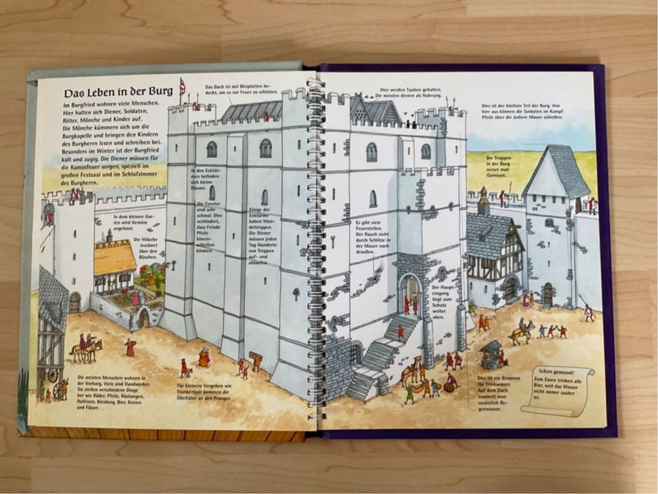 Kinderbuch „Die Ritterburg“ zum Lesen, Aufklappen und Entdecken in Taufkirchen Vils