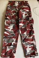 Cargo Hose Camouflage Tarnhose Damen rot top S Baden-Württemberg - Rheinhausen Vorschau