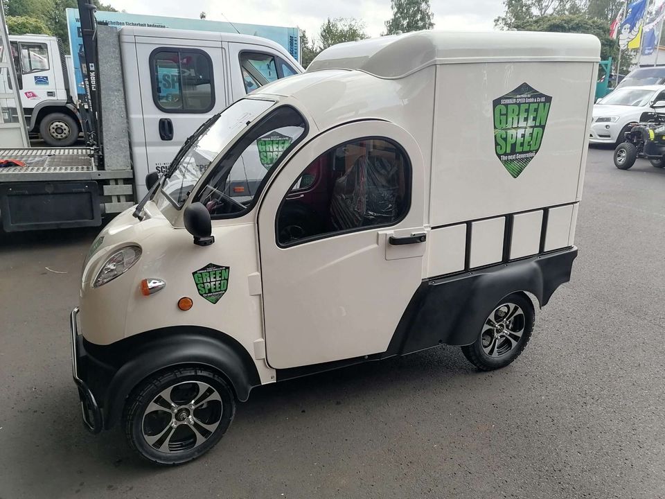 MAX Elektro 4-Rad Elektro MAX Kleintransporter Kofferaufbau Nutzfahrzeug Laubfrosch 4 Rad Pro MEGA Truck TUK TUK TUCK TUCK GECO Traveler BOB Transporter Ape Porter Benziner Hybrid Volta MEGA V-MAX in Neukirchen