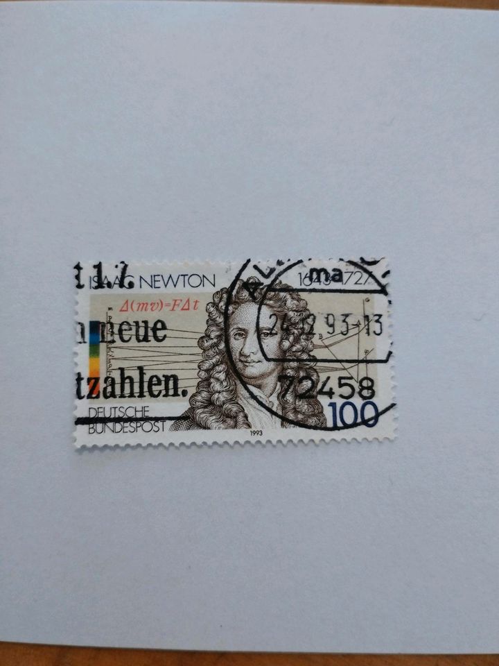 Briefmarke 1993 Isaac Newton in Hoya