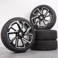 Sommerräder 18 Zoll Skoda Kamiq Original Felgen 657601025G Sommerreifen 215/45R18 89V Goodyear Eagle F1 Asymmetric 3 VEGA Schwarz 7x18ET39 5x100 Alufelgen Sommerradsatz Neu: Sonstige Thüringen - Gefell Vorschau