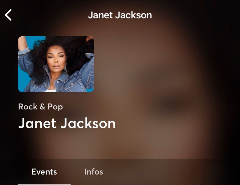 1 x # Janet Jackson # Platin Ticket #Konzert München in Hanau