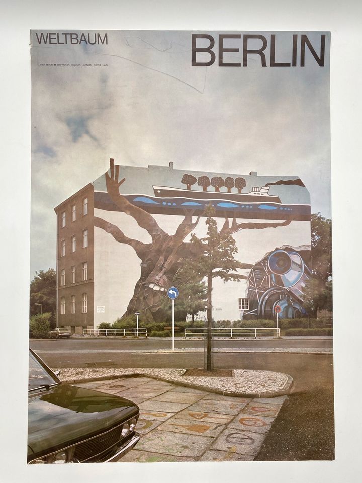 * POSTER PLAKAT WELTBAUM BERLIN BEN WARGIN WAGIN VINTAGE 70ER in Berlin