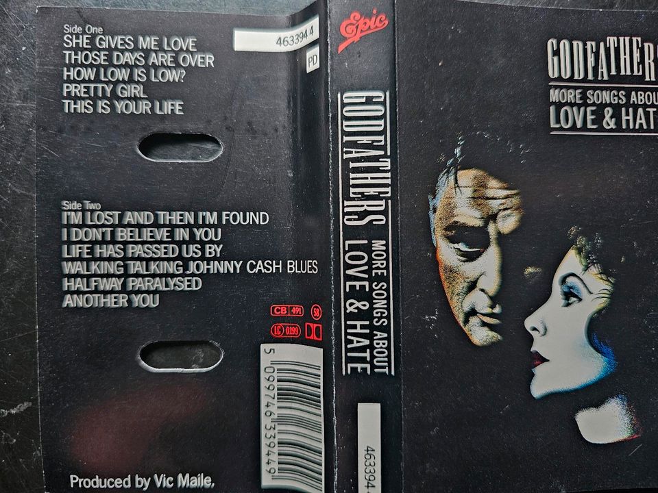Musik-Cassette GODFATHERS"More songs about LOVE & HATE" c1989*top in Löhne