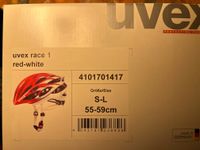 Fahrradhelm UVEX Race-1, rot-weiß, Größe S-L, 55-59cm Hessen - Mühltal  Vorschau
