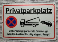 Warnschild. "Privatparkplatz". Schild. 30 x 20cm. Rheinland-Pfalz - Bad Kreuznach Vorschau