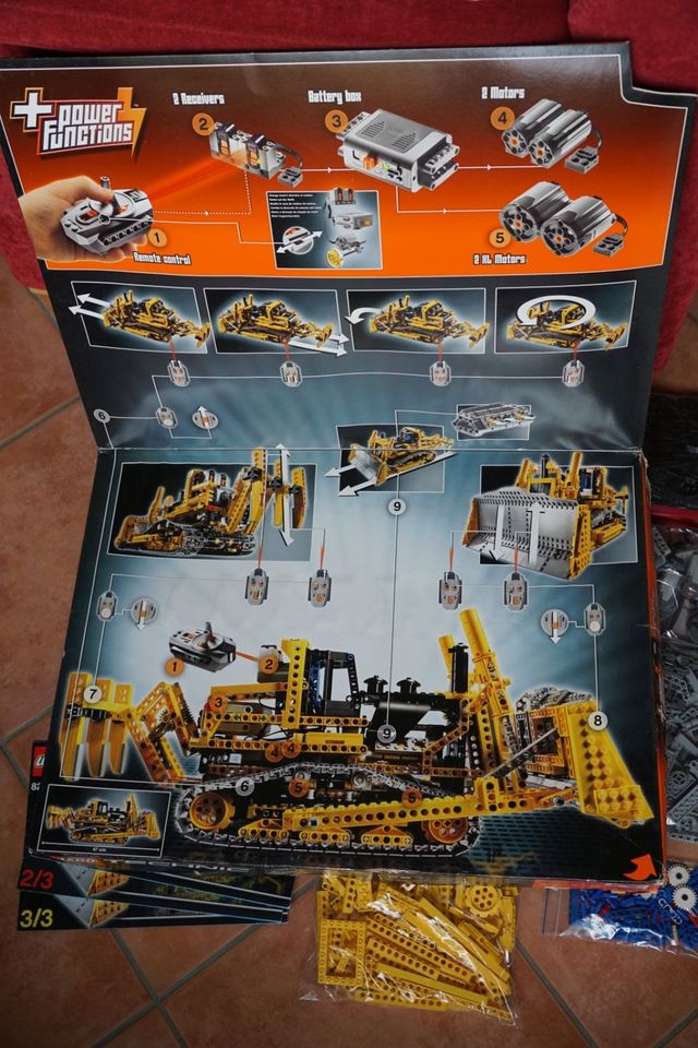 Lego Technic 8275 Bulldozer Raupe RC mit BA + OVP in Fleckeby