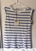 Neu Pam&Gela Damen Tank Top T-Shirt blau weiß gestreift Gr. M P Nordrhein-Westfalen - Neuss Vorschau