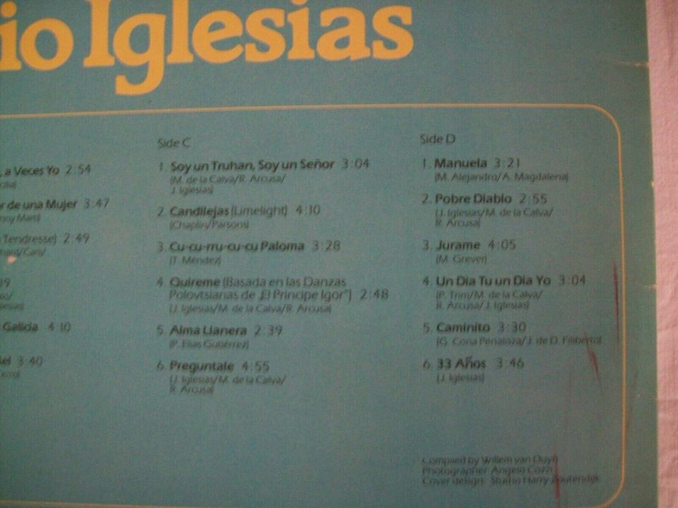 Vinyl 2 LPs Julio Iglesias The 24 Greatest Songs in Mönchengladbach