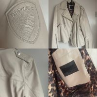 Original BLAUER Designer Leder Biker Jacke mit Leoprint innen XL Schleswig-Holstein - Flintbek Vorschau