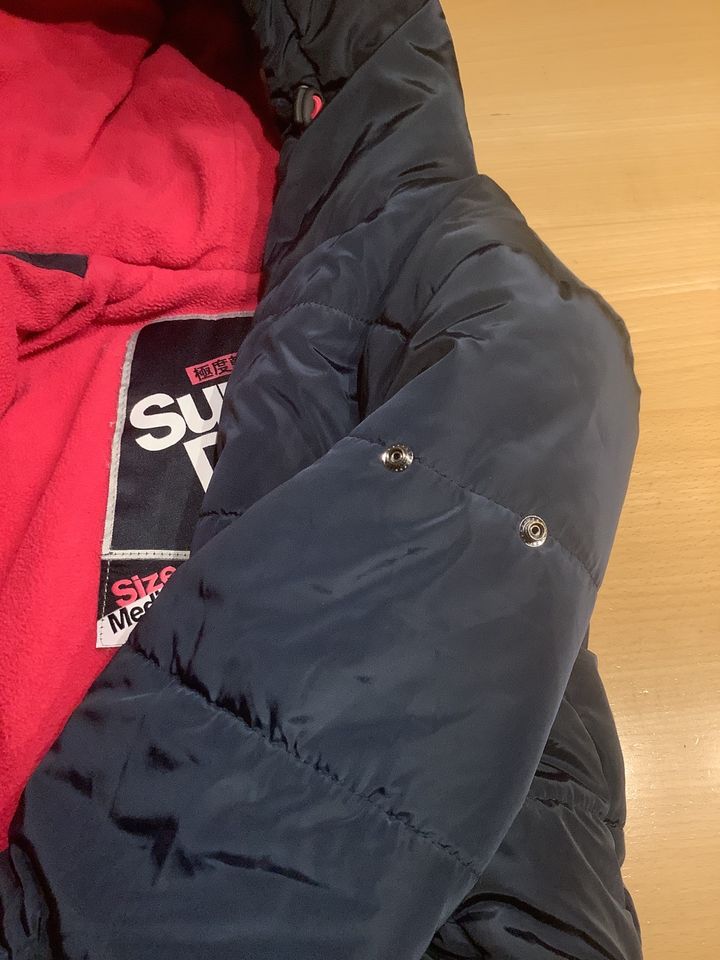 SuperDry Winter Jacke blau M in Türkheim