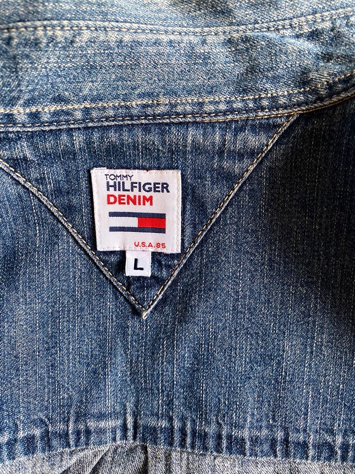 Tommy Hilfiger Herren-Jeanshemd, Gr. L Top in Bonn