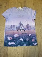 H&M T-Shirt Shirt Mädchen Größe 146 / 152 Pferd lila Saarland - Großrosseln Vorschau
