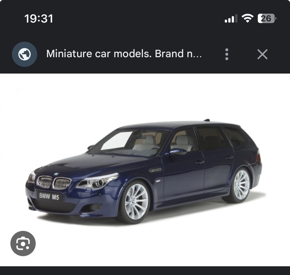 Suche BMW M5 E61 Modellauto Modell 1:18 Interlagos Interlagosblau in  München - Milbertshofen - Am Hart, Modellbau gebraucht kaufen