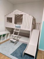 Kinder Hausbett mit Rutsche und Matratzen Nordrhein-Westfalen - Wetter (Ruhr) Vorschau
