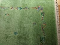 Nepal handgeknüpft Teppich 253 x 343 cm reine Hochlandwolle grün Sachsen-Anhalt - Halle Vorschau