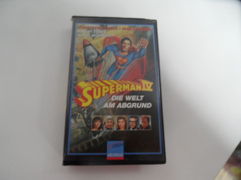 Videokassette Superman IV Die welt am Abgrund, screen Kino Erfolg in Kötzschen