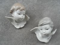 2 x Stck. Lladro Porzellan Engel Köpfe, 8,0 x7,5 cm, Wand-Deko Essen - Essen-Katernberg Vorschau