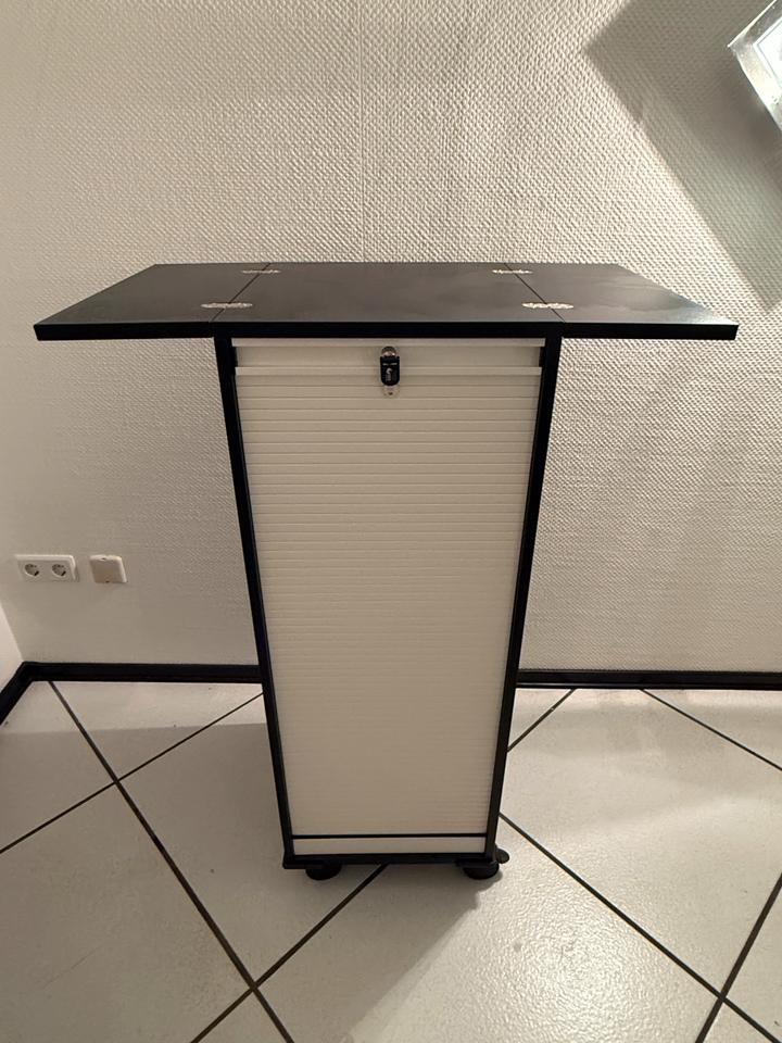 Hochwertiger, rollbarer Büro-Schrank / Rollcontainer – schwarz in Sankt Augustin