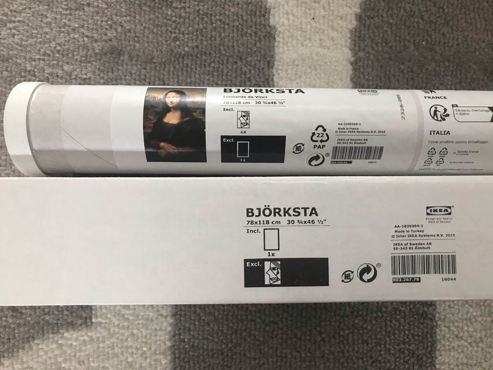 Monalisa Ikea inkl. Bilderrahmen Silber neu verpackt original in Leinfelden-Echterdingen