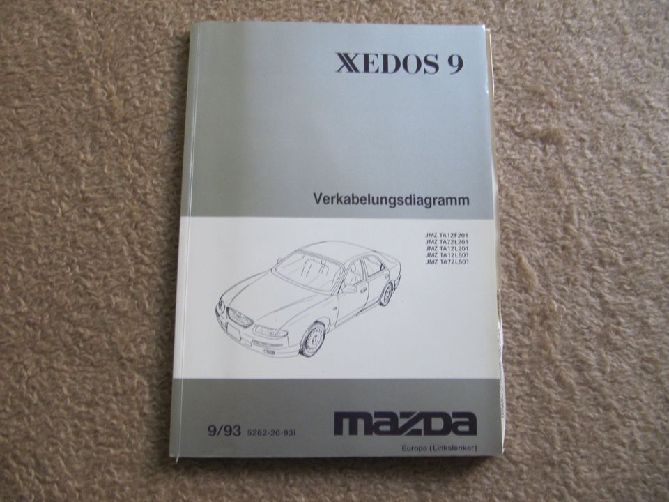 Mazda Xedos 9 Verkabelungsdiagramm 9/93 in Klausdorf