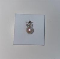 Weißer Perlenanhänger Halskette Baden-Württemberg - Waghäusel Vorschau