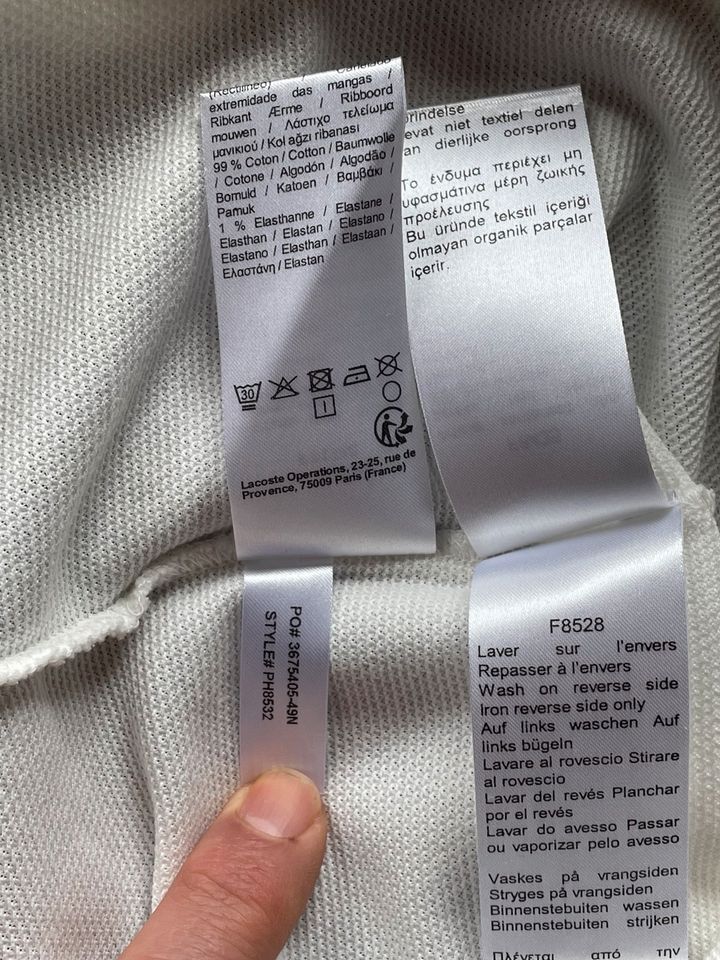 Lacoste Herren Poloshirt Neue mit Etikett Gr-S Made in France in Soltau