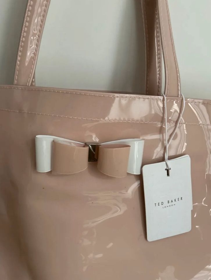 TED BAKER Shopper neu mit Etikett Große Logotasche rosa in Roth