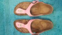 Birkenstock Gizeh Gr. 42 rosa defekt mit weisser Sohle Hessen - Lich Vorschau