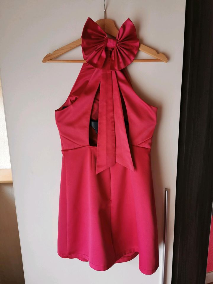 Party Kleid pink, rückenfrei mit Schleife, 36 in Marklohe