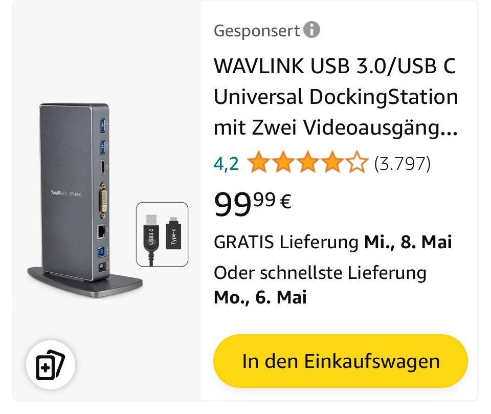 USB Dual 2K Universal Docking Station in Duisburg