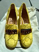 orig. GUCCI Pumps GG Pattern  Schuhe Damen Gr. 36 Samt gelb - TOP Kreis Ostholstein - Neustadt in Holstein Vorschau