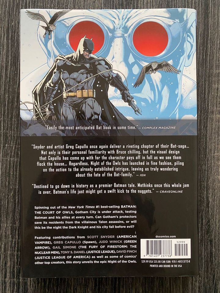 DC Comics BATMAN "Night of the Owls" The New 52 HARDCOVER Court in Berlin