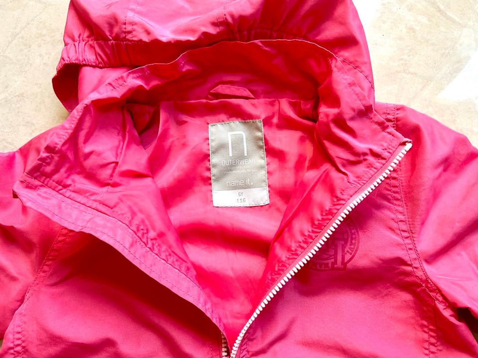 Name it Jacke Windbreaker pink Mädchen Gr. 116 in Barleben