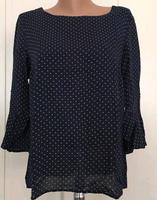 Bluse dunkel blau mit weißen Pünktchen. Niedersachsen - Rosdorf Vorschau