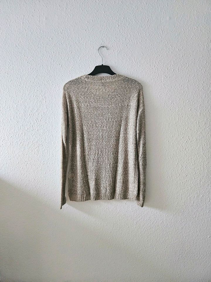 Pulli beige gold rundhals Soyaconcept in Mühlheim am Main