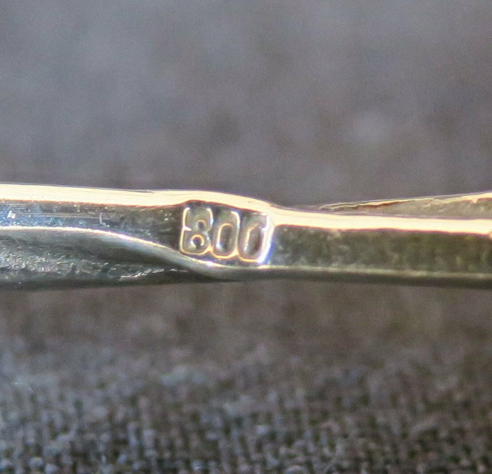 Besteck  13-teilig, Rosendekor (Silber 800/835) in Dornstadt