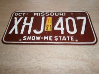 1 Original Nummernschild Missouri aus den U.S.A Hessen - Heidenrod Vorschau