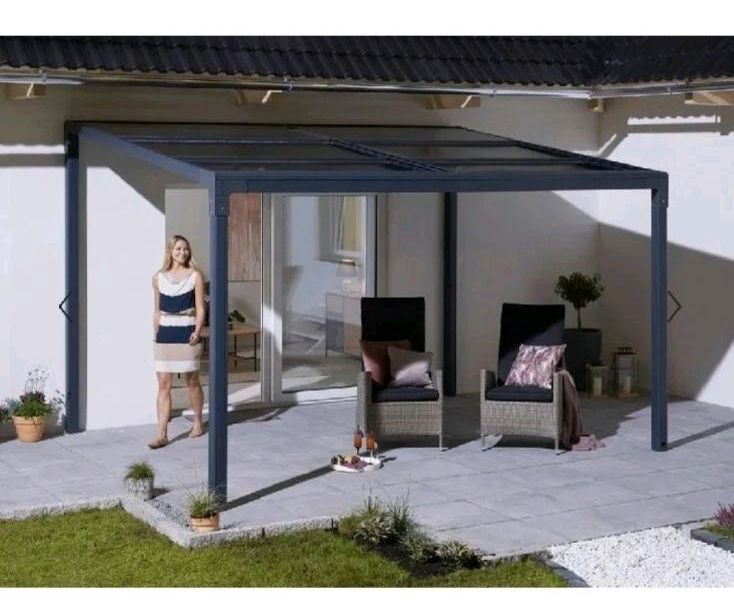 Öffenbarem Metall Pavillon 3x4m  anthrazit pfosten 10x10 neu&ovp! in Rheinbrohl