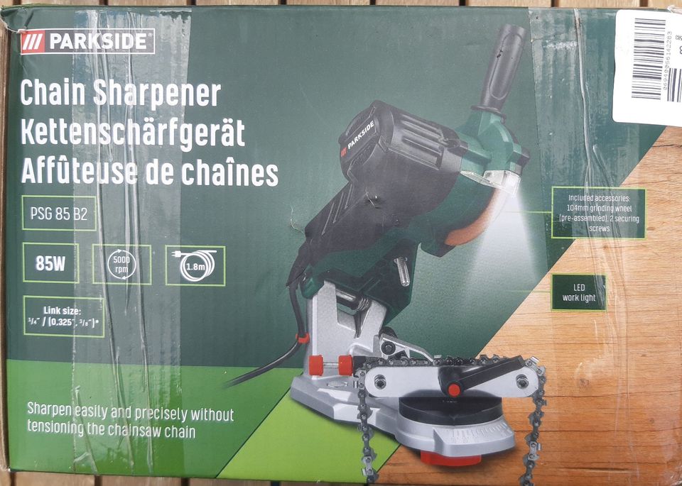 PARKSIDE® Kettenschärfgerät »PSG 85 B2«, 85 Watt, 5000 min-¹ in Sachsen -  Bad Gottleuba-Berggießhübel | Heimwerken. Heimwerkerbedarf gebraucht kaufen  | eBay Kleinanzeigen ist jetzt Kleinanzeigen