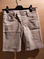 Beige kurze Jeans, Jeanshose, Gr. 36, used-Look Baden-Württemberg - Bammental Vorschau