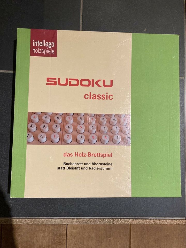 Sudoku classic Holz-Brettspiel Buchebrett und Ahornsteine in Osnabrück