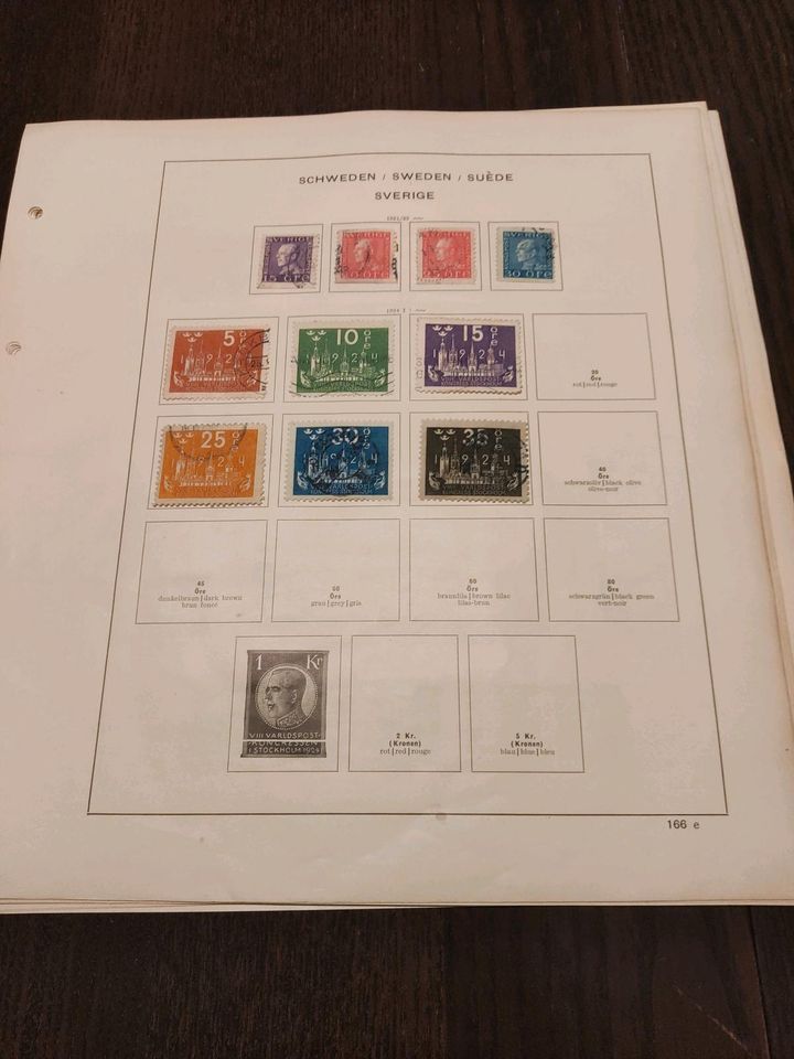Briefmarken Sammlung Schweden (1855 - 1936) in Berlin