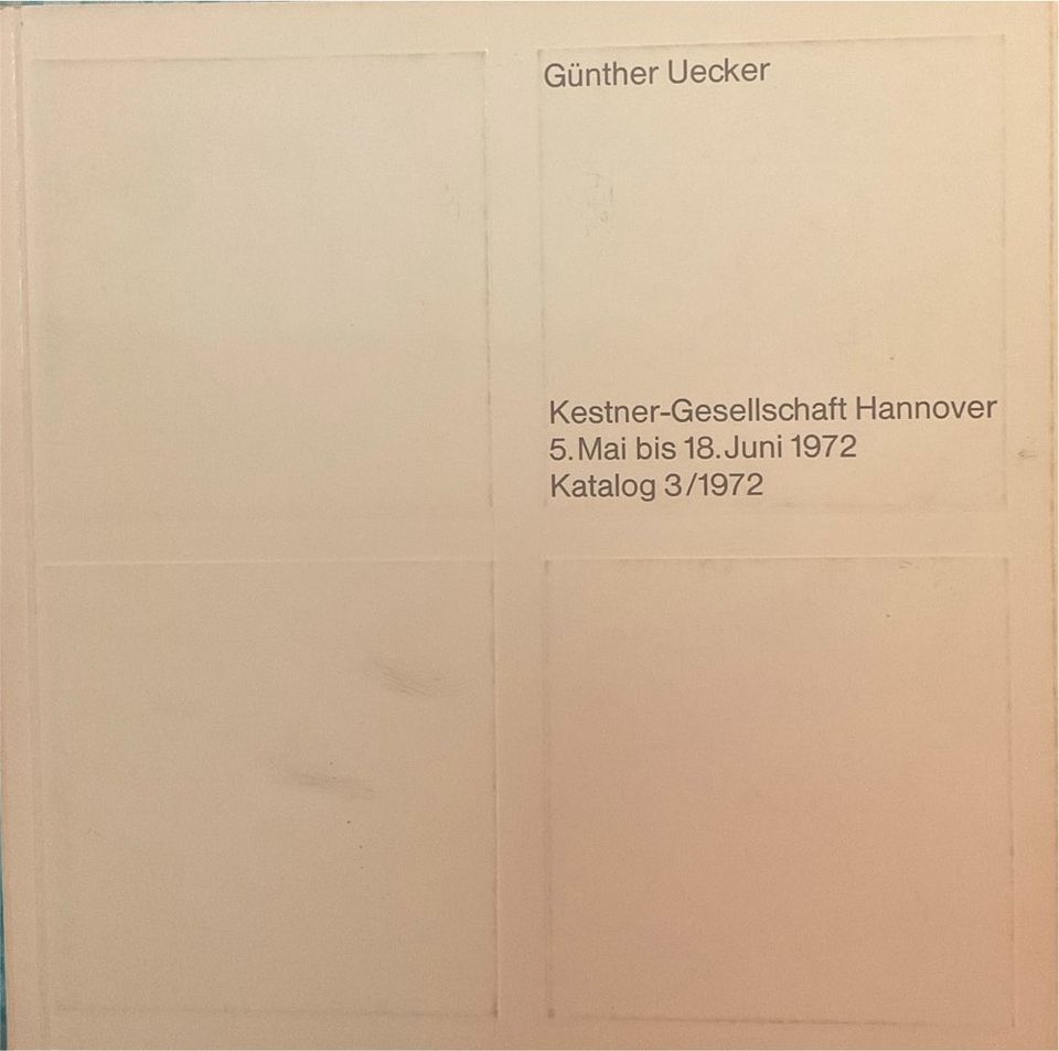 Günther Uecker - Original „Nagel“ Zeichnung im Katalog in Krefeld