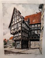 Hildesheim Zuckerhut Zeichnung bunt gerahmt Niedersachsen - Hinte Vorschau