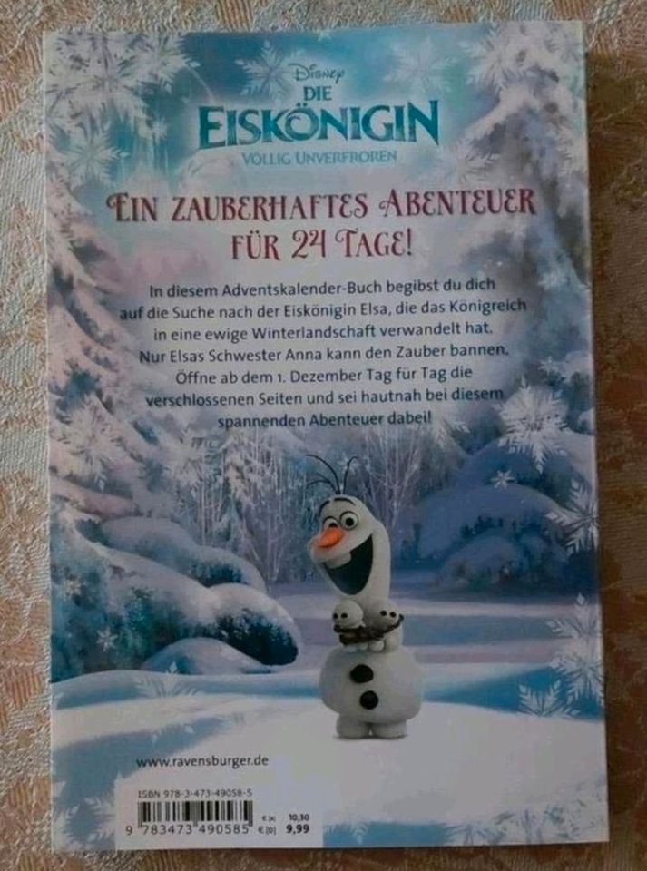 Die Eiskönigin-Völlig unverfroren-Adventskalender Buch Elsa NEU in Syrgenstein