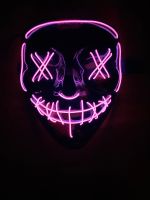 Halloween LED Maske pink Bayern - Neu Ulm Vorschau