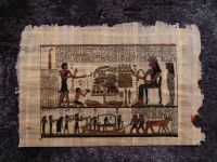 Papyrus Ägypten handgemalt aus Kairo ca 34 x 24 cm Nordrhein-Westfalen - Dormagen Vorschau