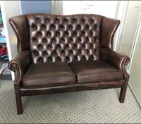 Klassisches Kaminsofa aus UK in Vintage Leder rot/braun Baden-Württemberg - Ertingen Vorschau